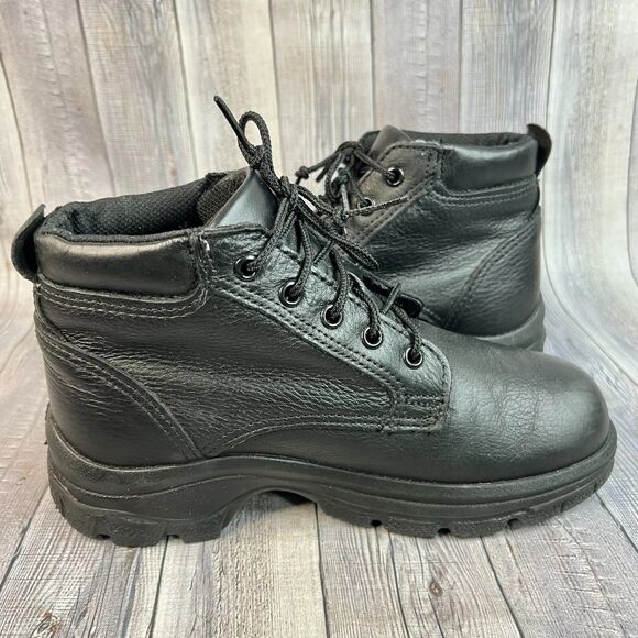 Thorogood Black Leather Boots Plain Toe Chukka 534-6906 Men's 6 US Women’s 7.5 - Picture 5 of 9